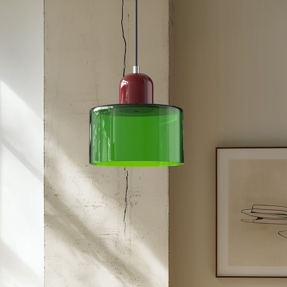 Bauhaus Small Glass Art Pendant Light For Kitchen Island