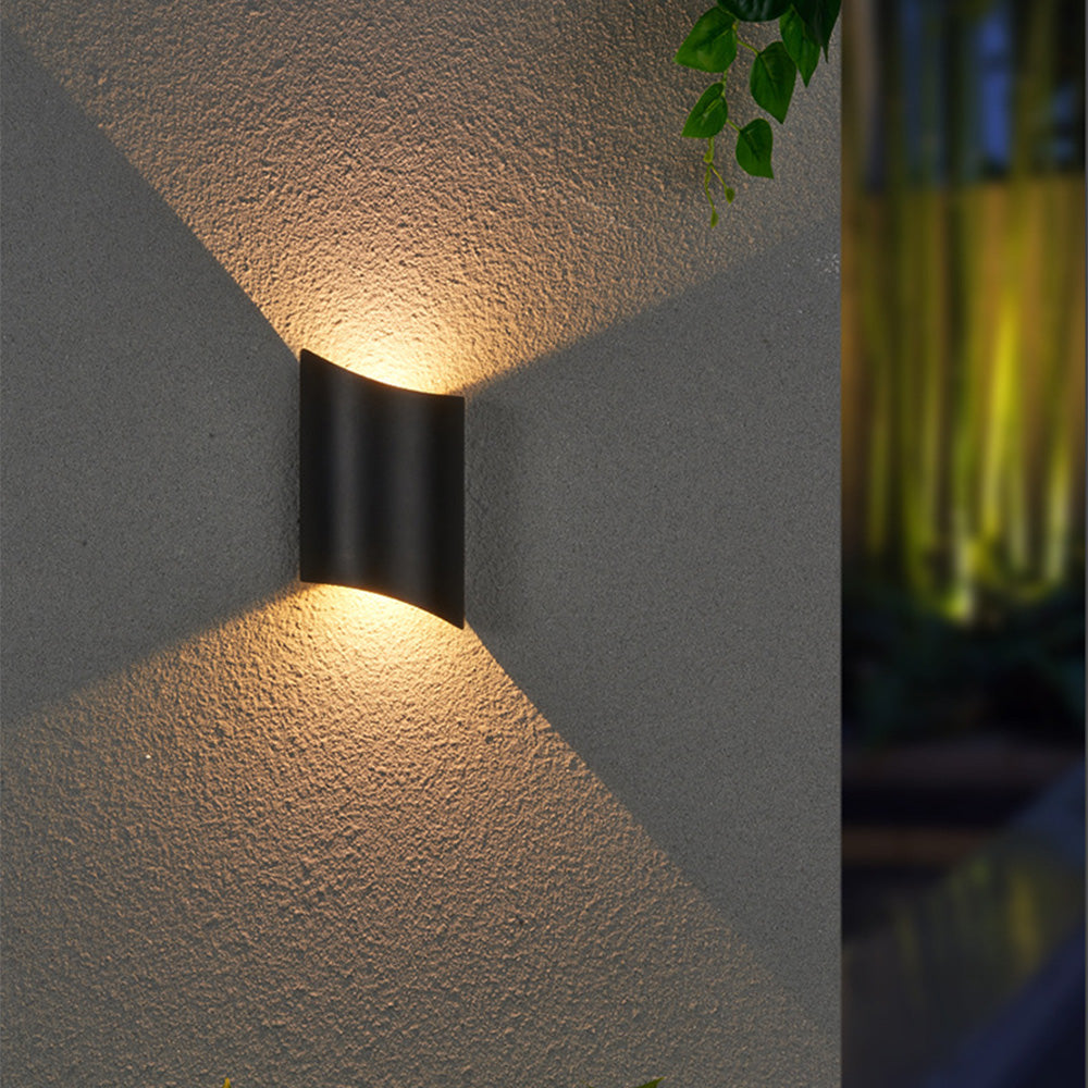 Functional Waterproof Aluminum Black LED Outdoor Wall Lights