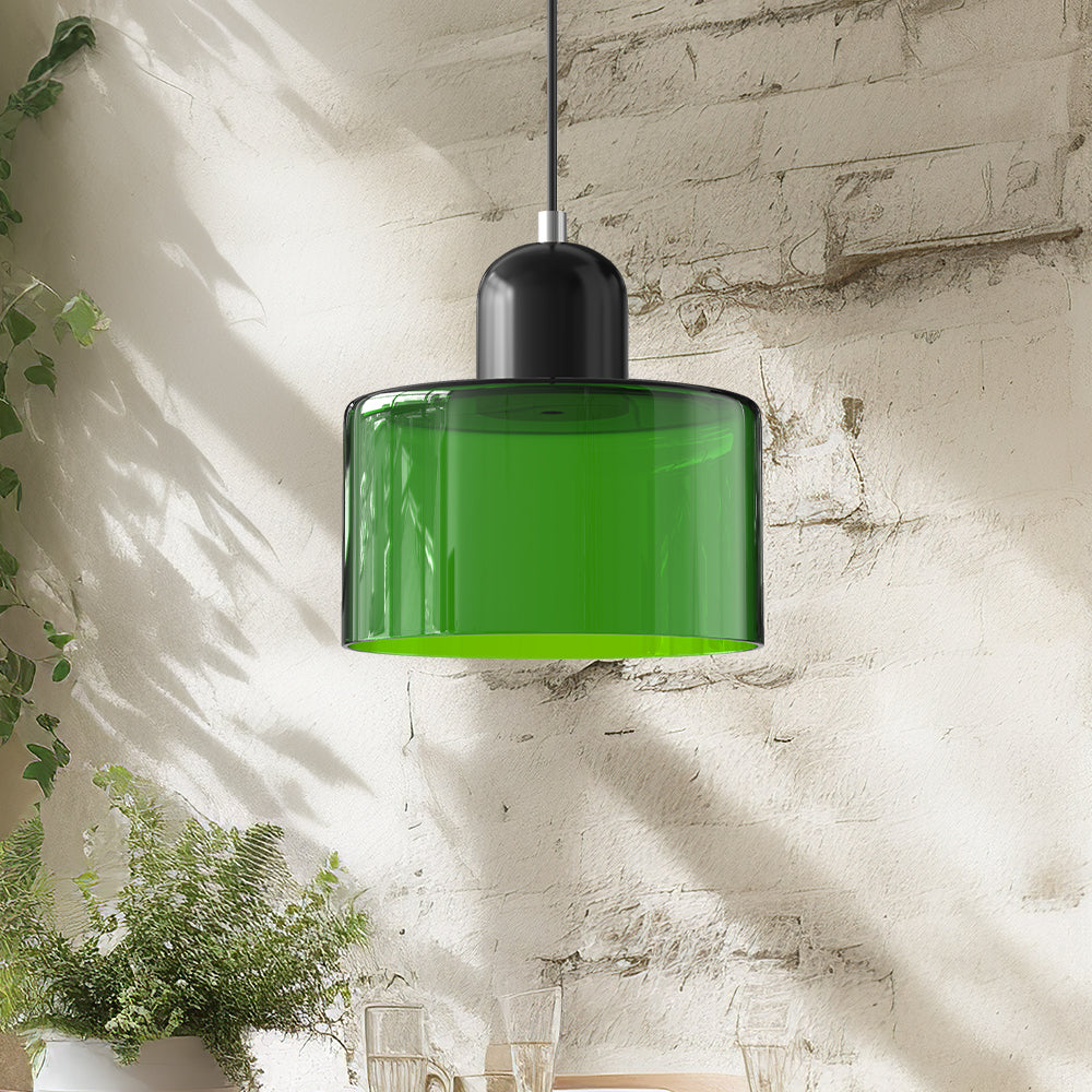 Bauhaus Small Glass Art Pendant Light For Kitchen Island