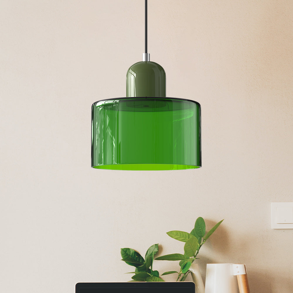 Bauhaus Small Glass Art Pendant Light For Kitchen Island