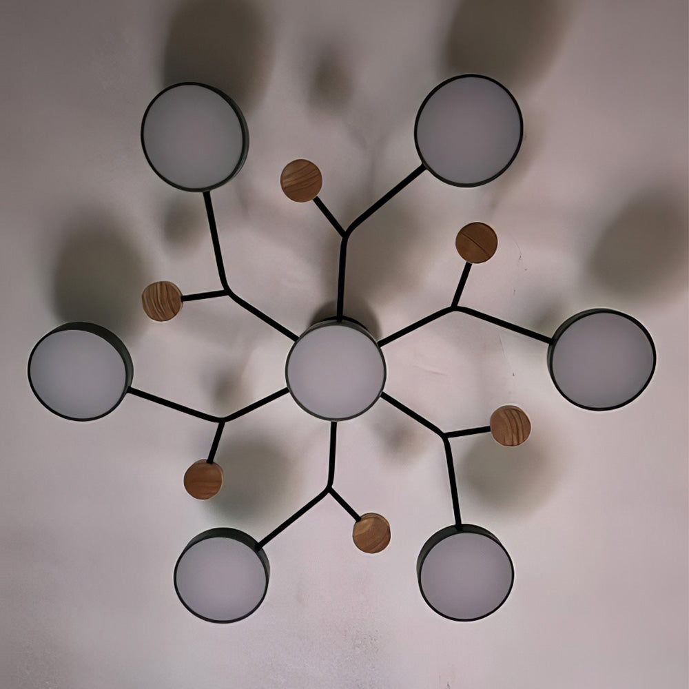 Green chandelier ceiling light living room led ceiling lights