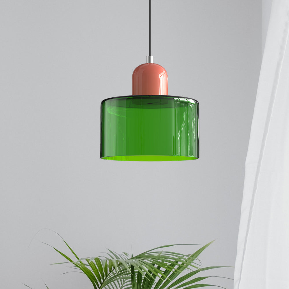 Bauhaus Small Glass Art Pendant Light For Kitchen Island