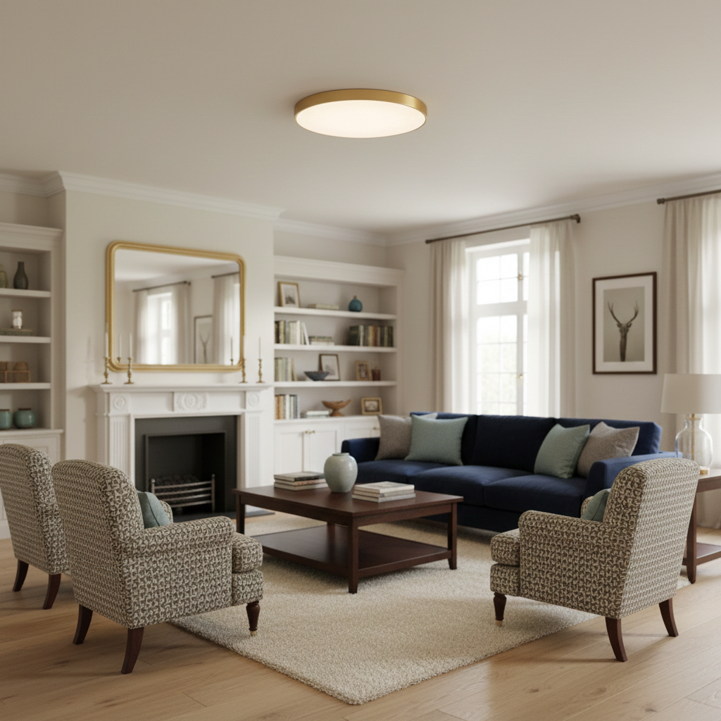 Energy Efficient LED Flush Ceiling Lights for Bedroom and Living Room