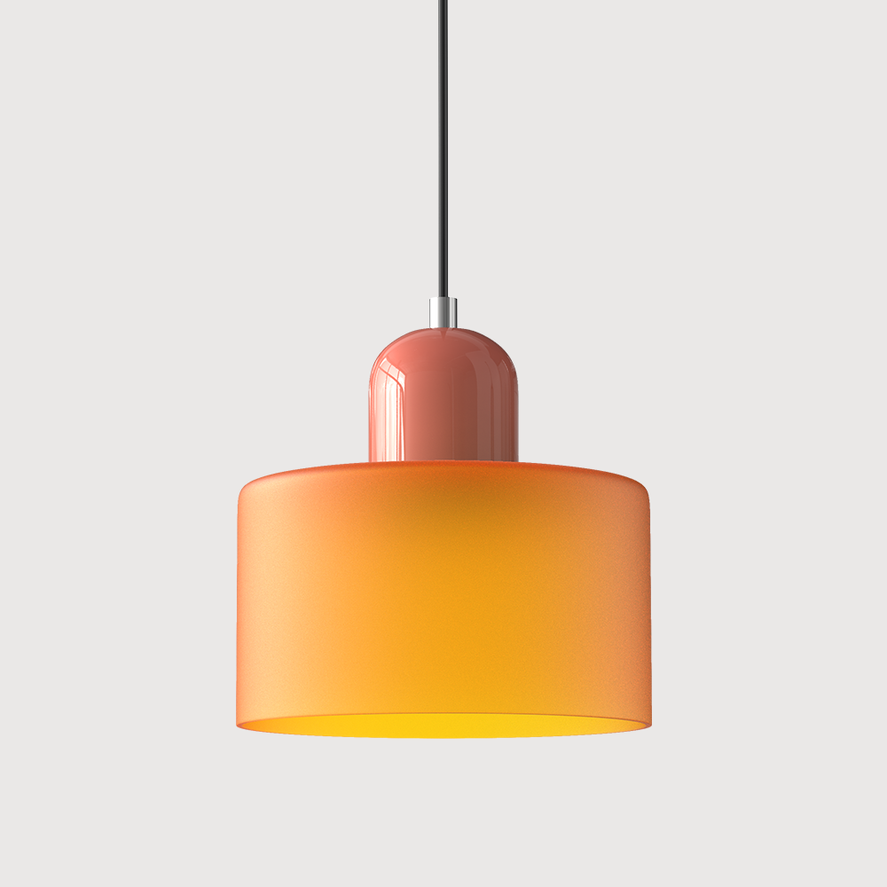 Bauhaus Small Glass Art Pendant Light For Kitchen Island
