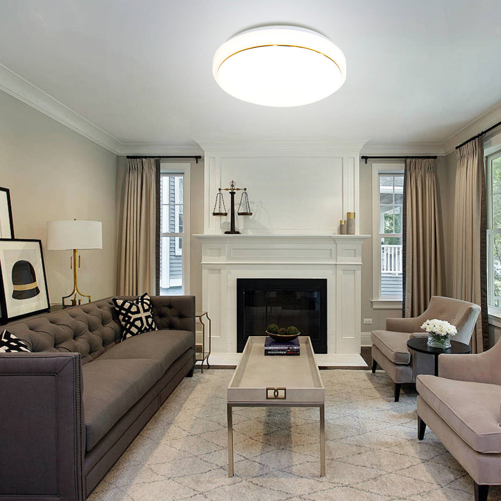 Sleek Round LED Ceiling Light for Modern Living Rooms