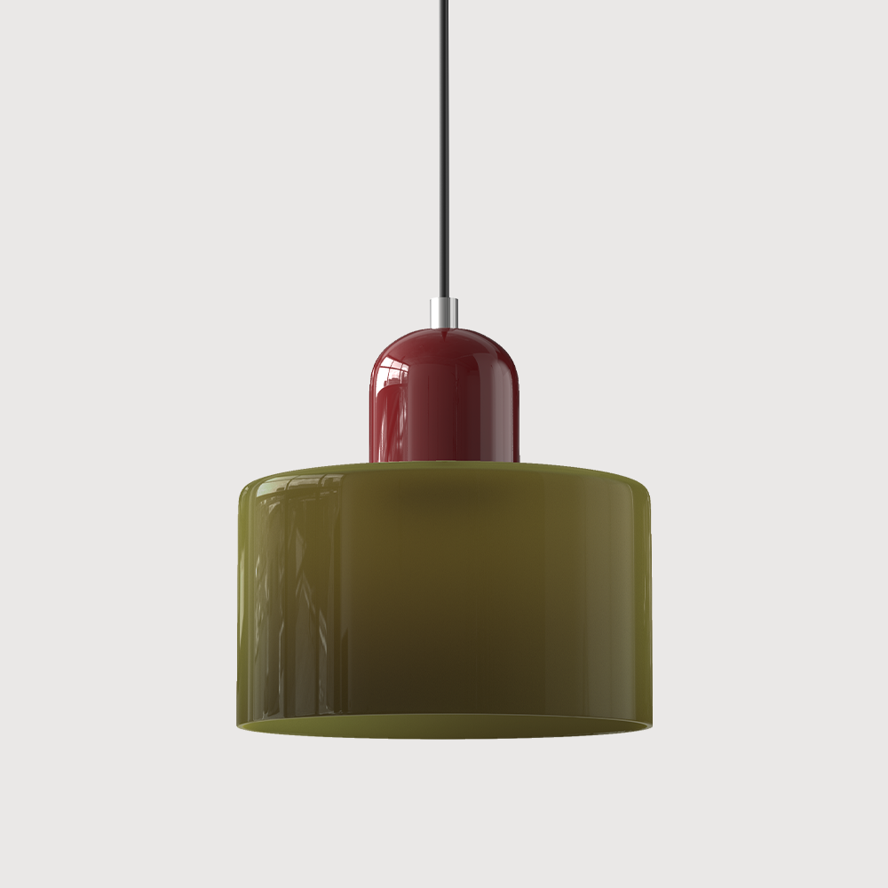 Bauhaus Small Glass Art Pendant Light For Kitchen Island