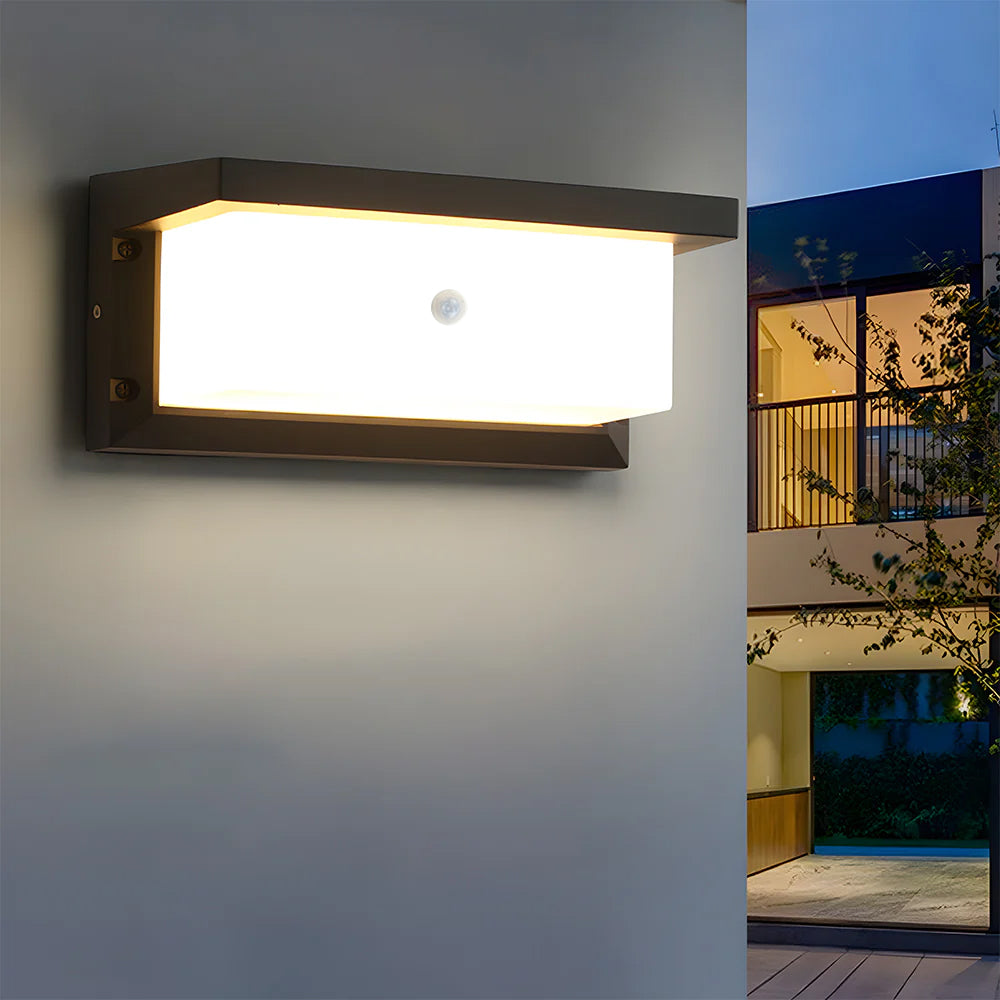 Simple Outdoor Waterproof Sensor LED Wall Light