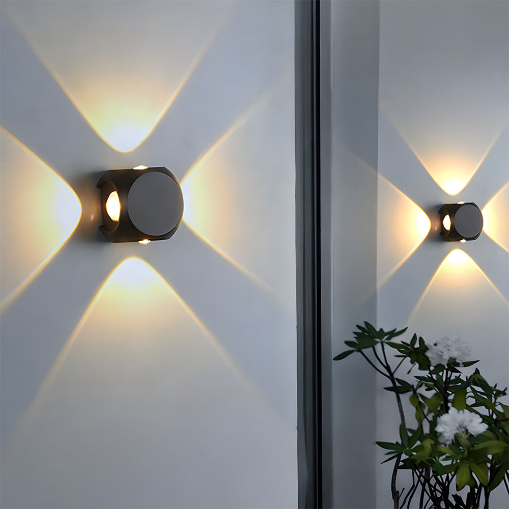 Outdoor Waterproof Exterior LED Wall Lights for Entryway Garage Patio in Warm White