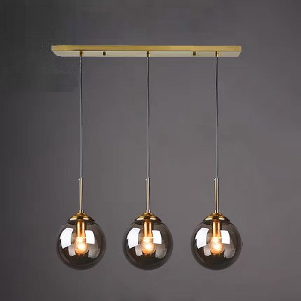 Industrial Glass Ball Pendant Light