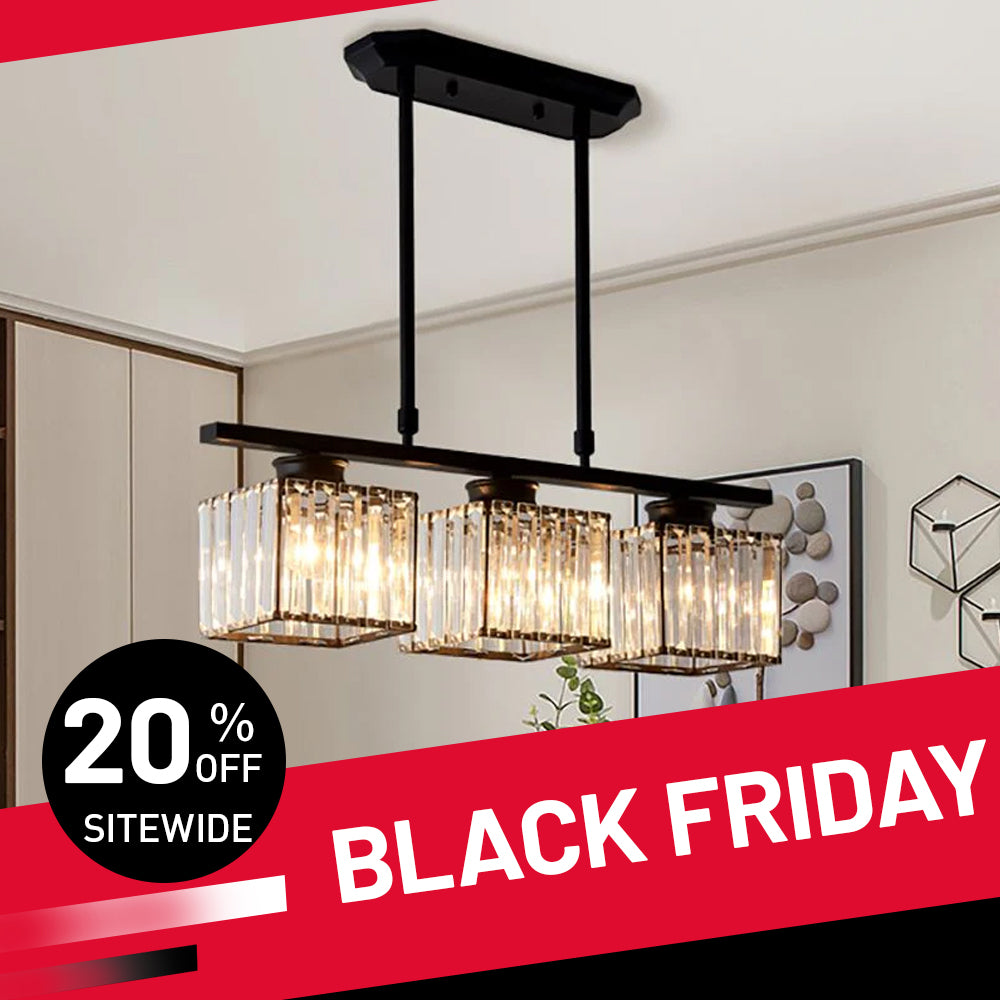 Modern Art Deco Glass Kitchen Island Lamps