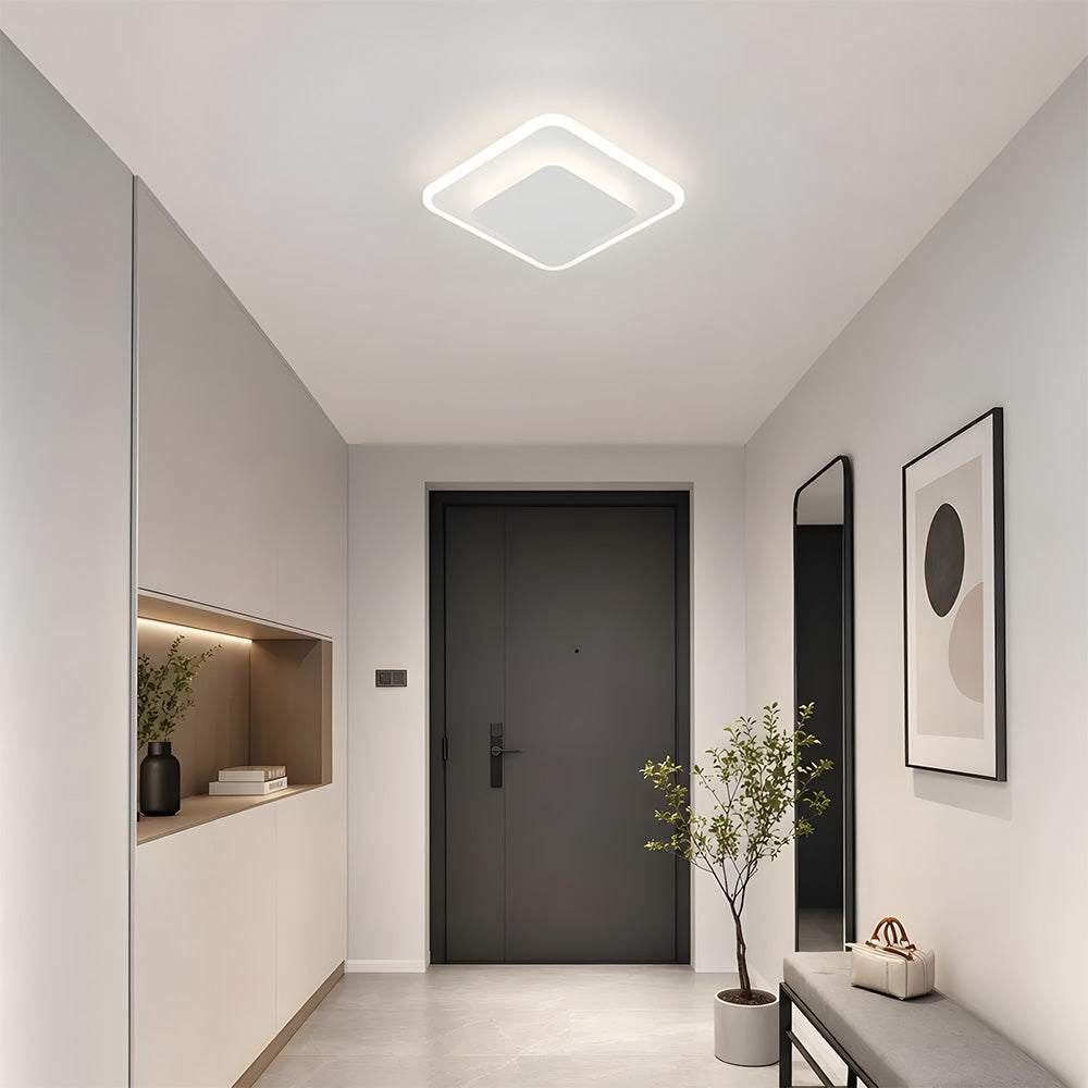 Modern Acrylic Iron LED Flush Mount Ceiling Lights for Bedroom