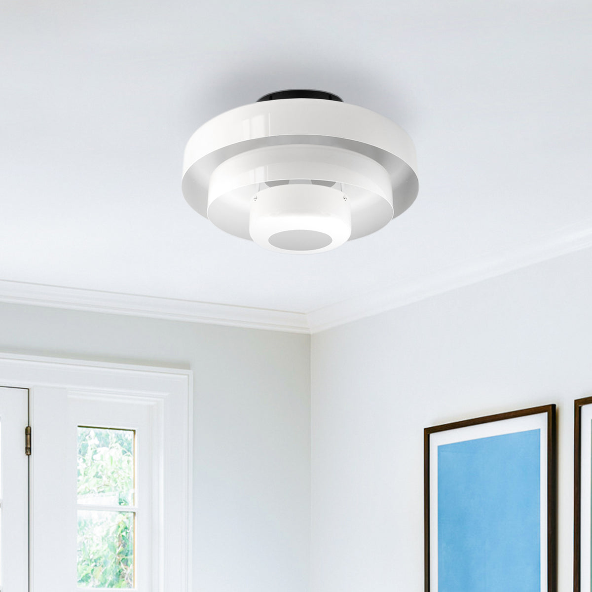 Mid-Century Iron Ceiling Lights