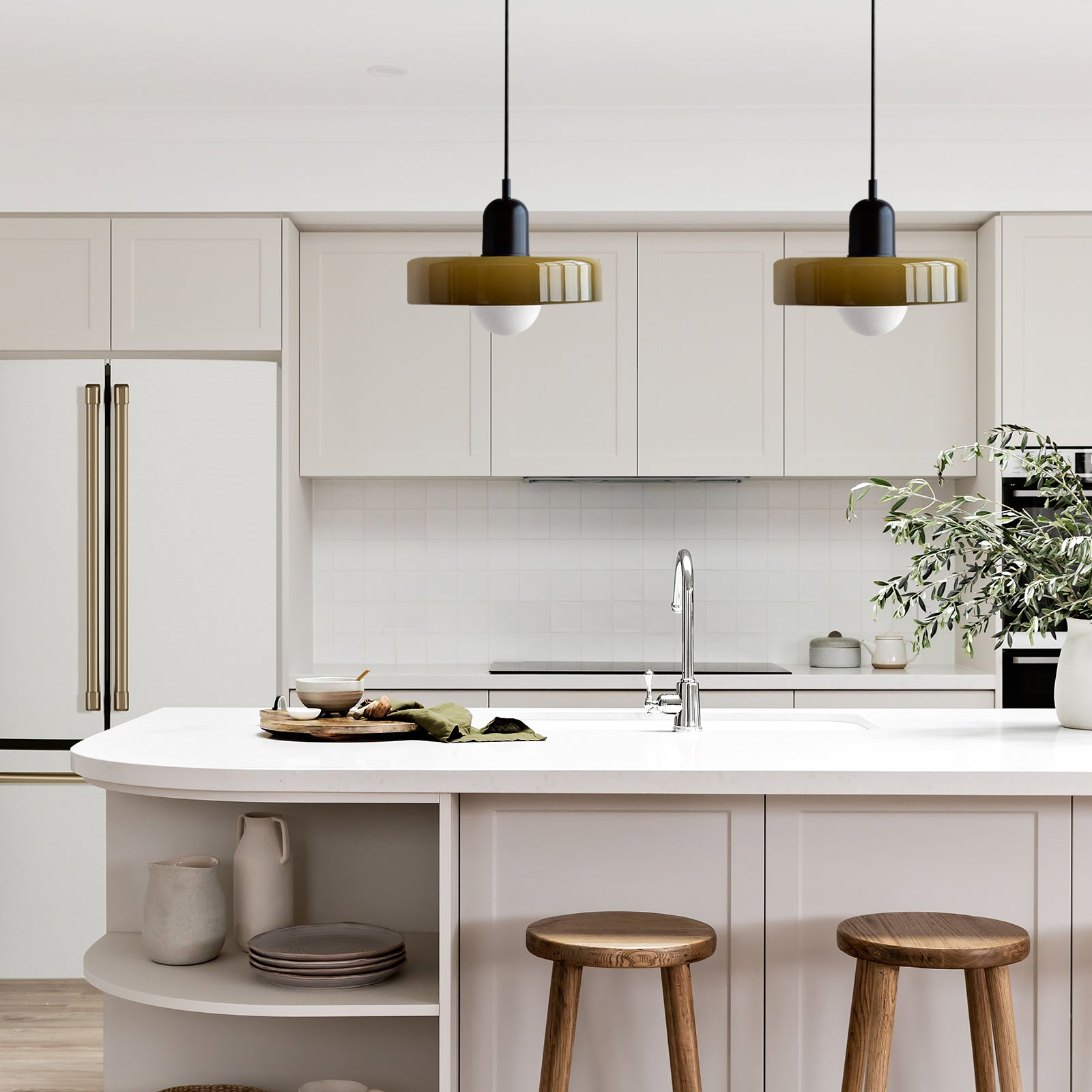 Modern Kitchen Glass Pendant Light