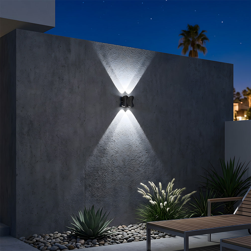 Modern Outdoor LED Up and Down Wall Lights for Garage Patio