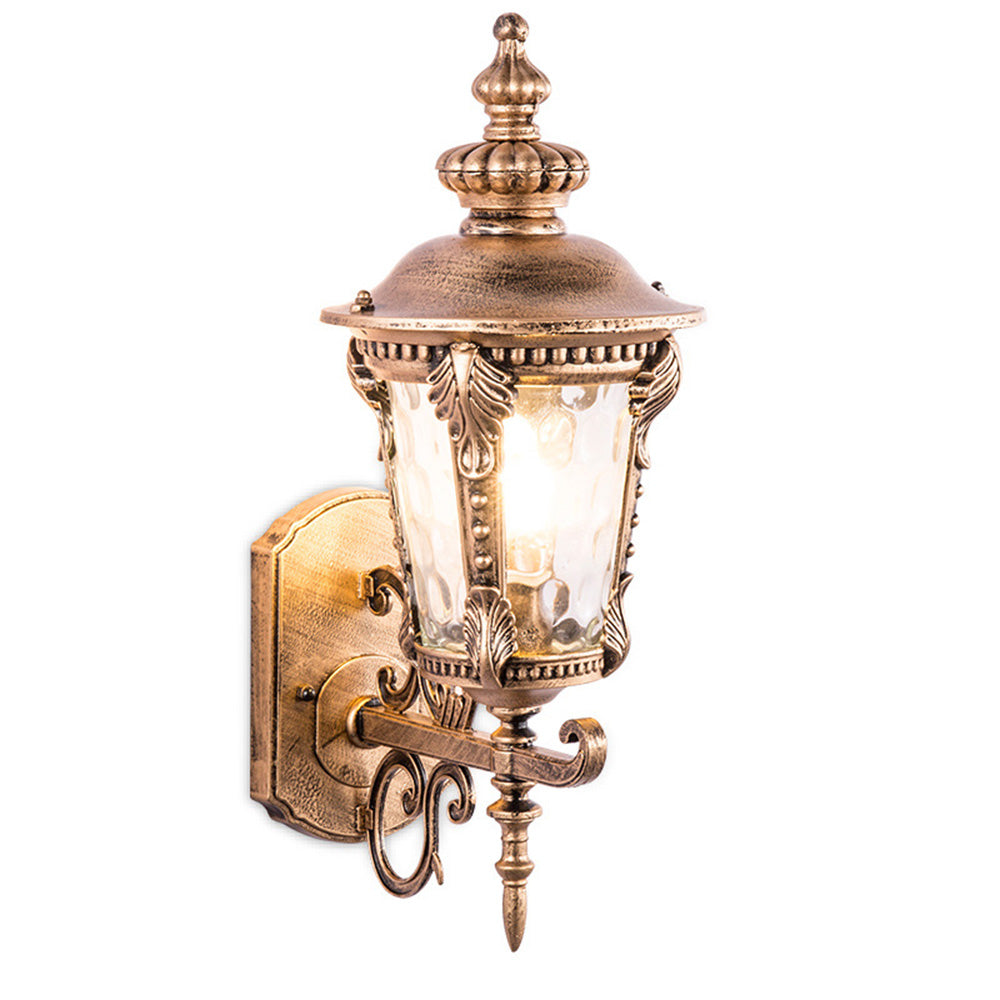 Vintage Design Glass Outdoor Wall Light