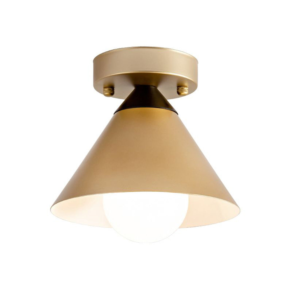 Modern Gold Flush Ceiling Light For Hallway