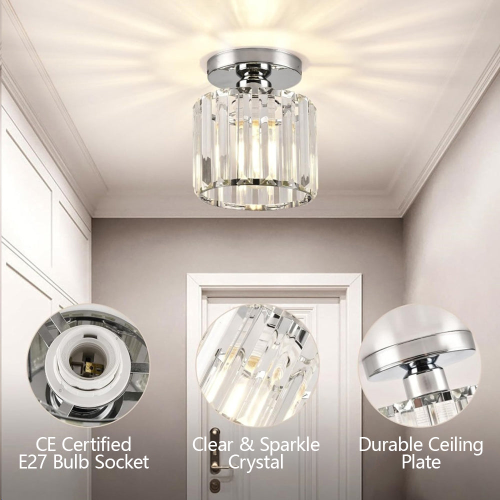 1-Light Hallway Flush Mount Ceiling Light