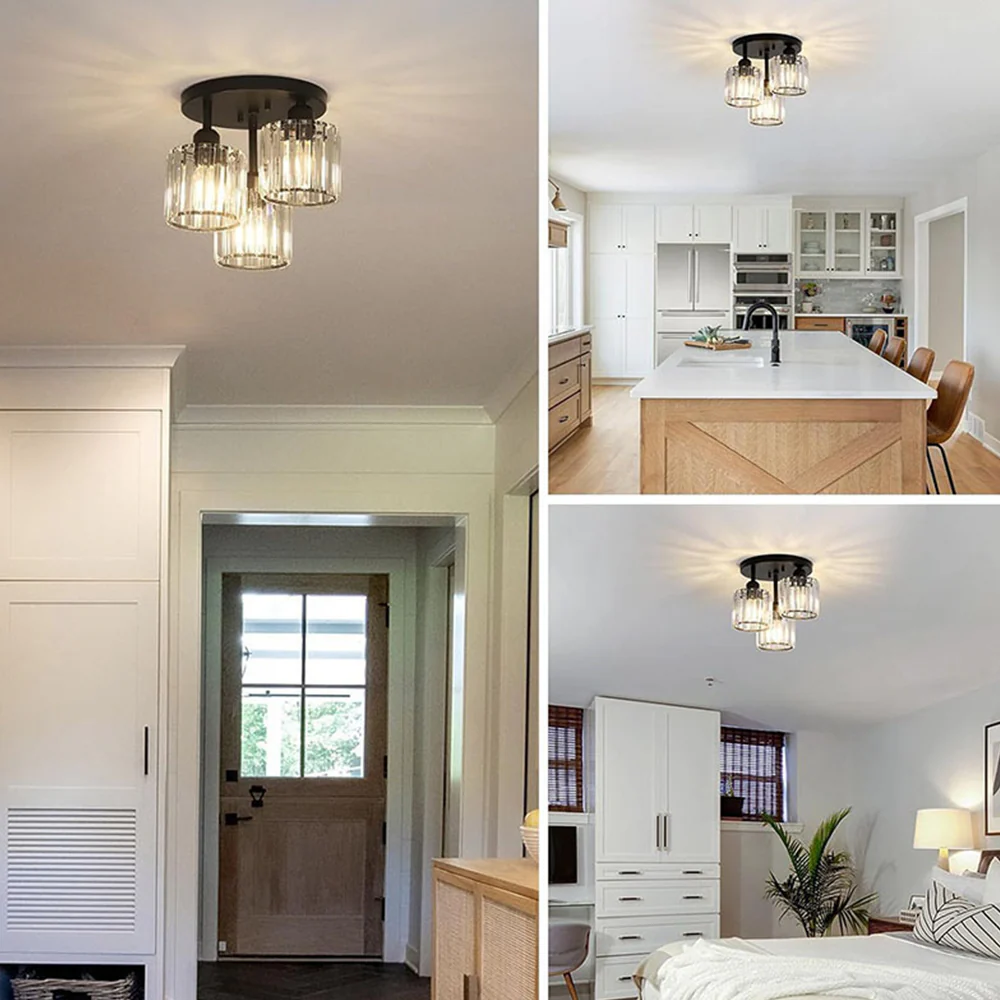 1-Light Hallway Flush Mount Ceiling Light