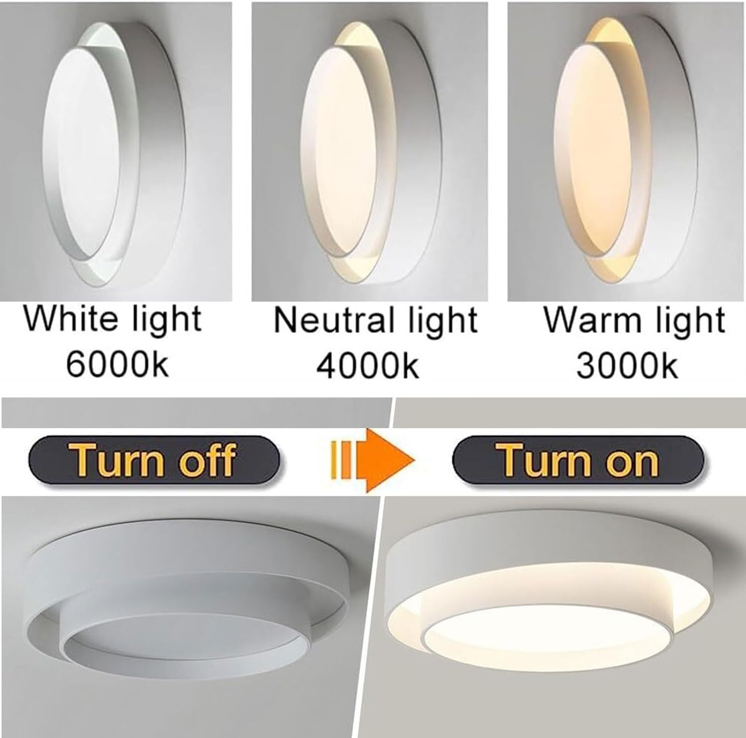 Nordic Modern Minimalist Creative Round LED Ceiling Light
