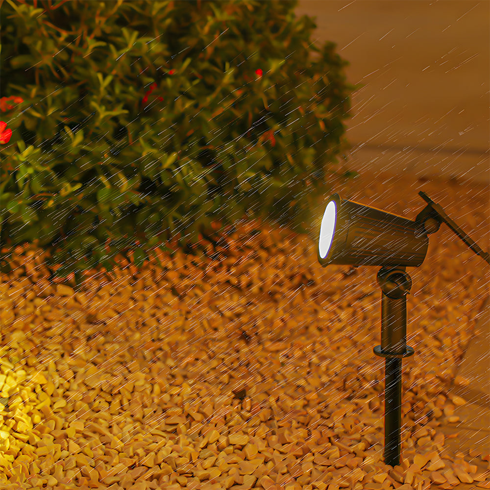 Solar Power Modern Black Outdoor Floor Lights