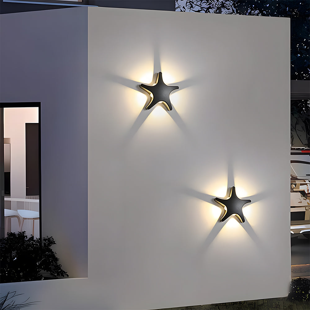 Creative Star Shape LED Outdoor Wall Light