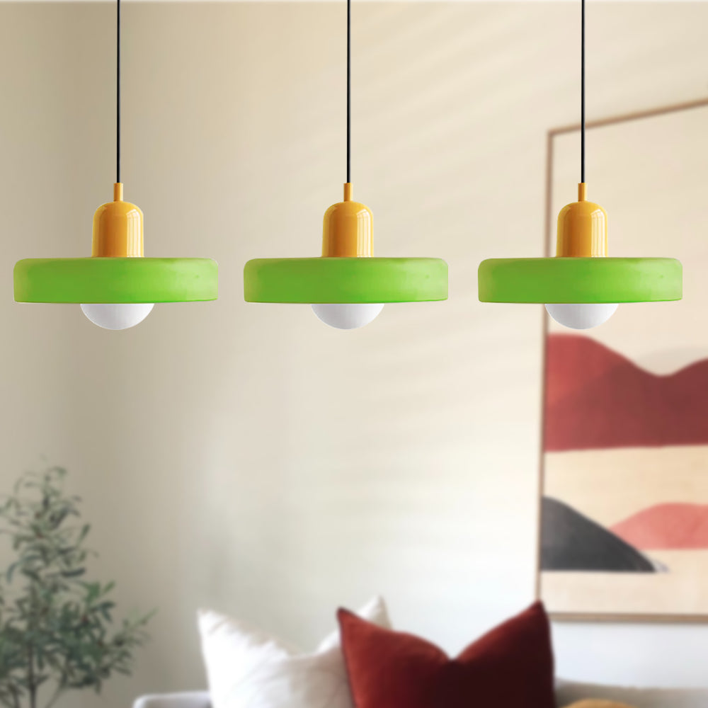 3 Heads Modern Art Decor Simple Glass Pendant Light