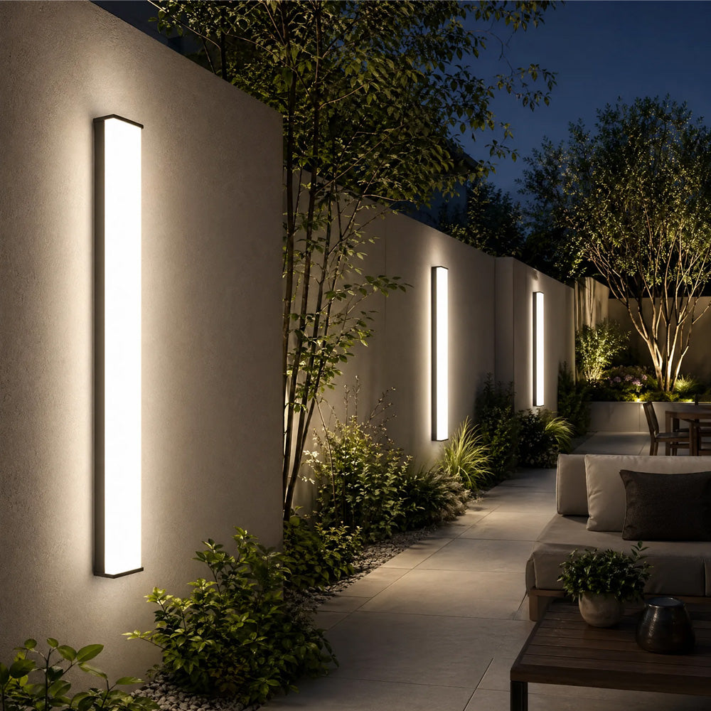 Outdoor LED Wall Sconce Exterior Long Linear Wall Lights for Home Garden Patio Garage