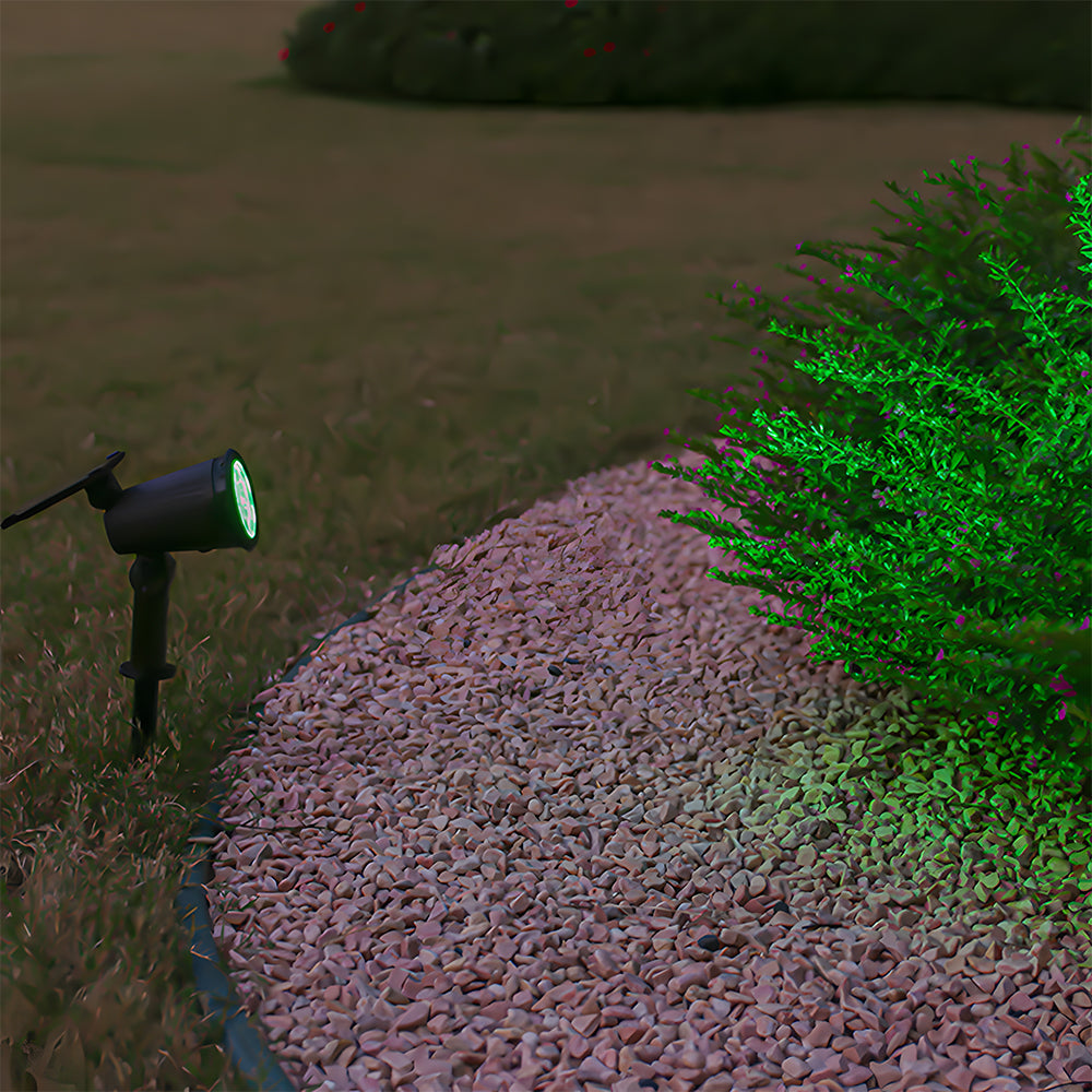 Solar Power Modern Black Outdoor Floor Lights