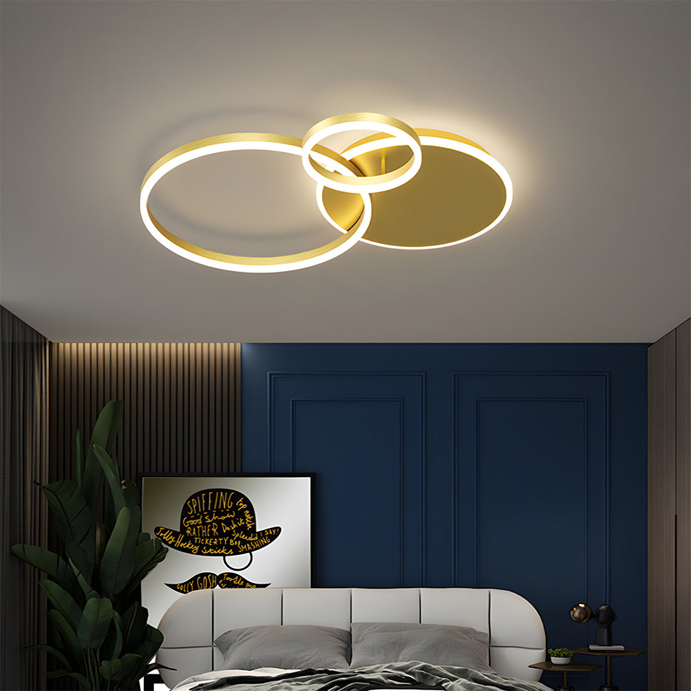 Modern Energy Efficient LED Flush Ceiling Light Fixture for Living Room