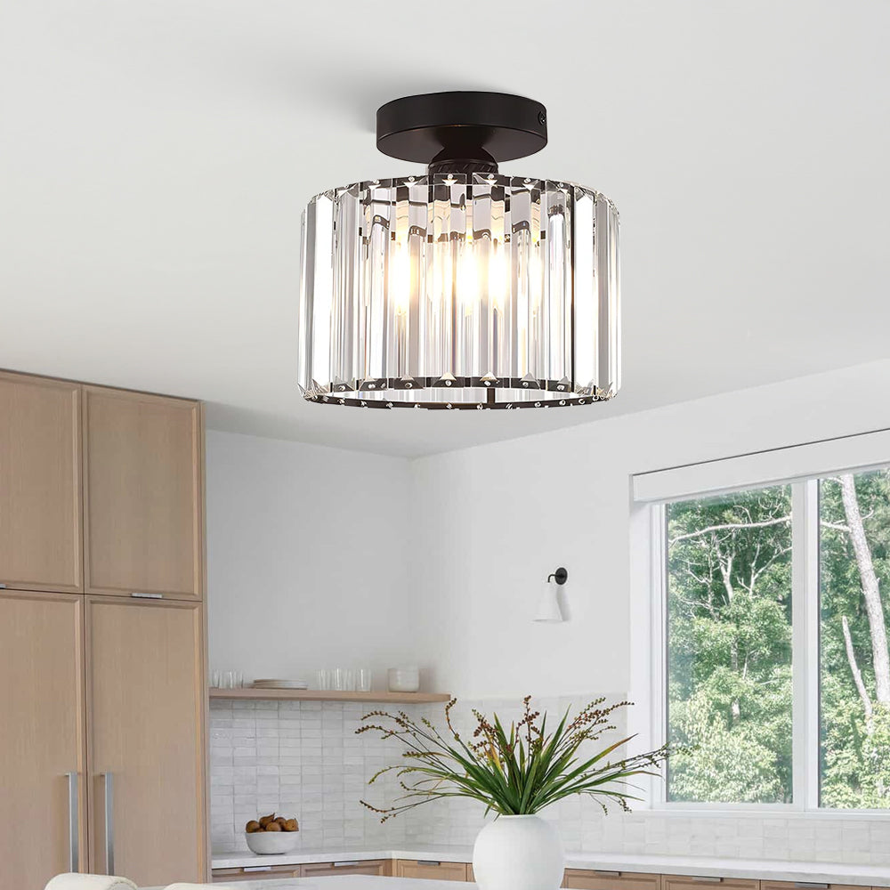 Modern Black Hallway Flush Ceiling Lights