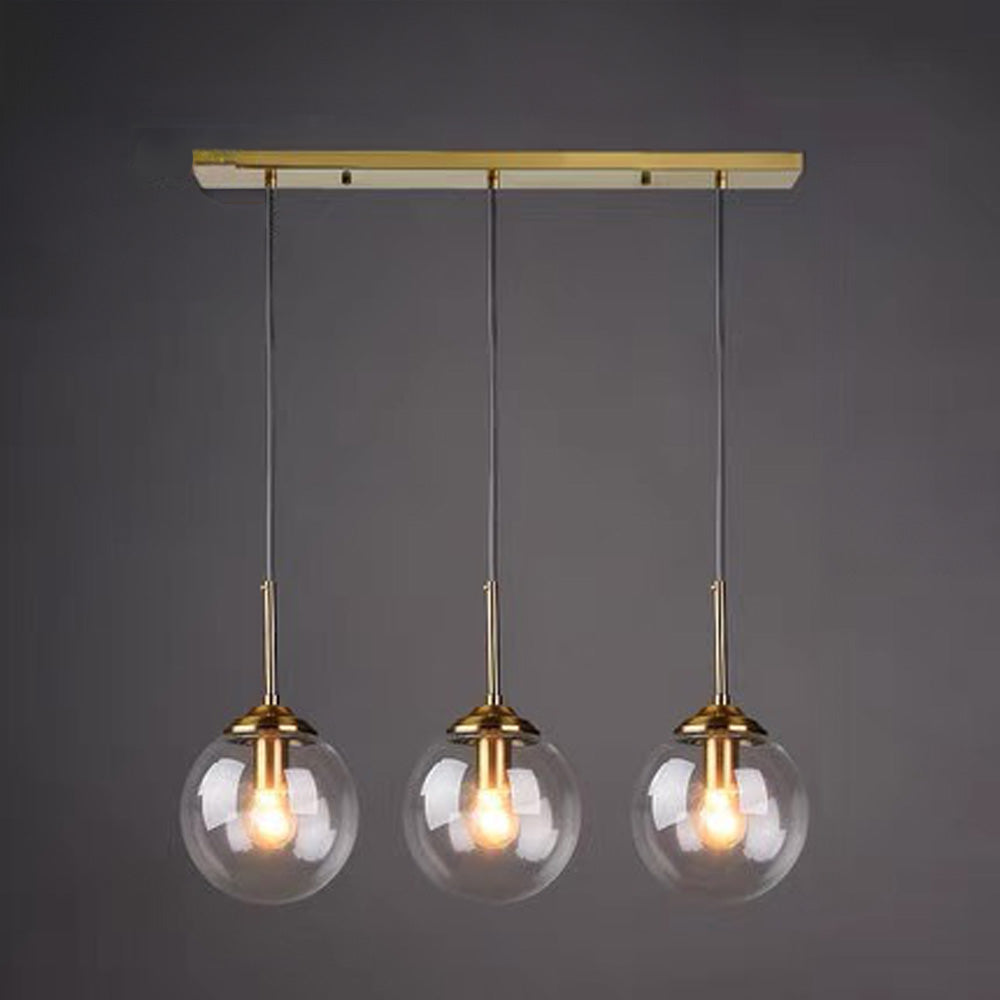 Industrial Glass Ball Pendant Light