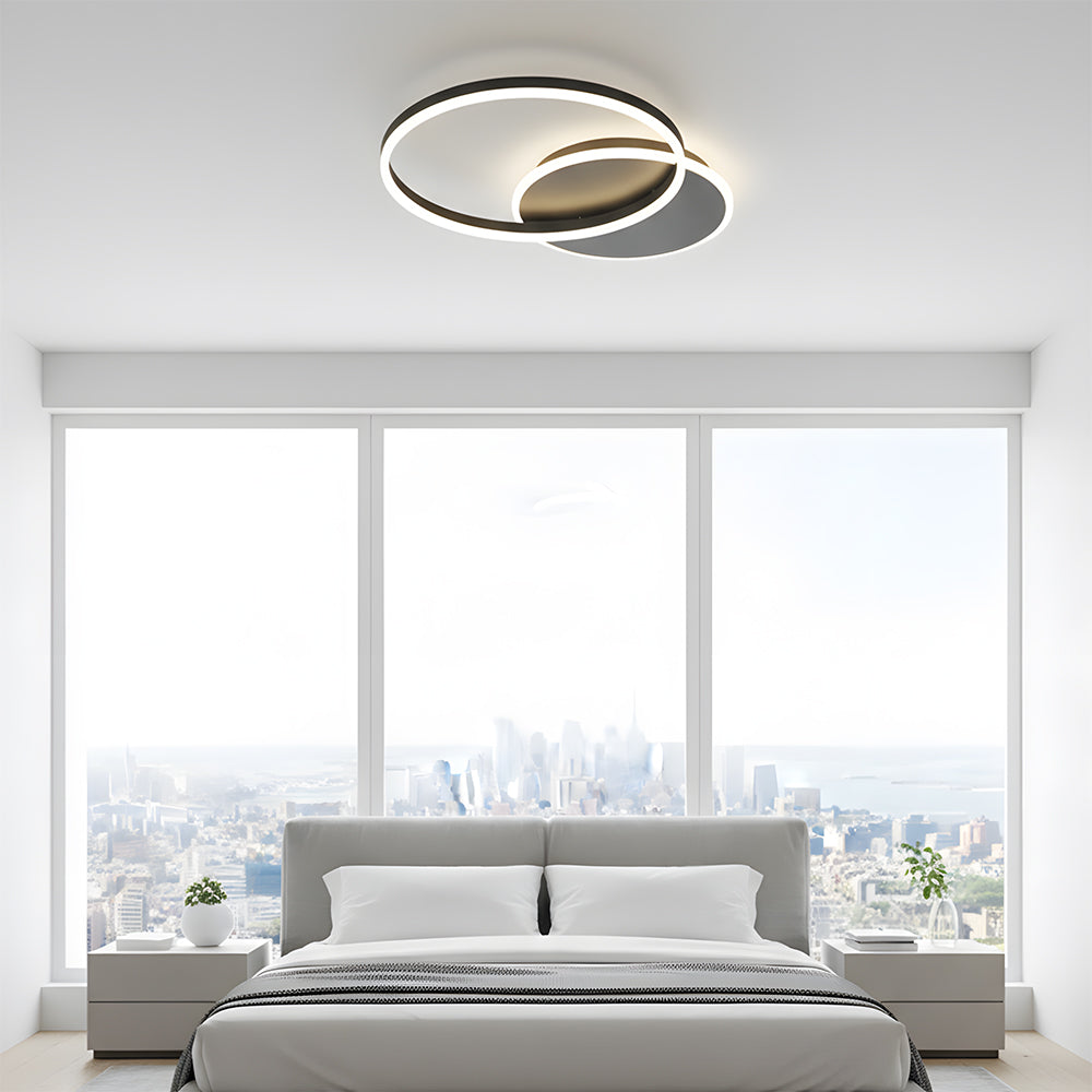 Modern Energy Efficient LED Flush Ceiling Light Fixture for Living Room