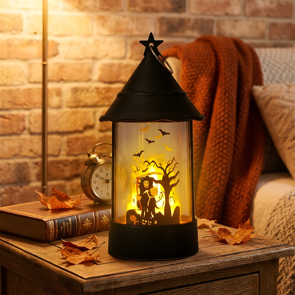 Halloween Indoor Decorations Castle Ghost LED Table Lamp for Night Party
