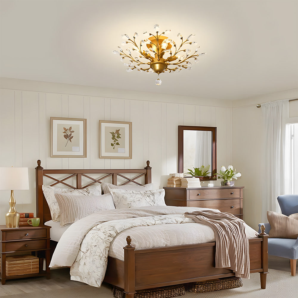 K9 Clear Crystal Chandelier Ceiling Light for Living Room
