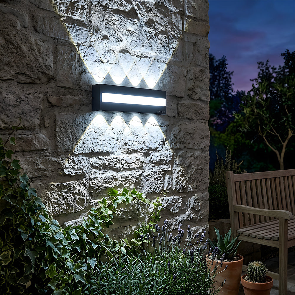 Black Outdoor LED Wall Lights for Patio Garage