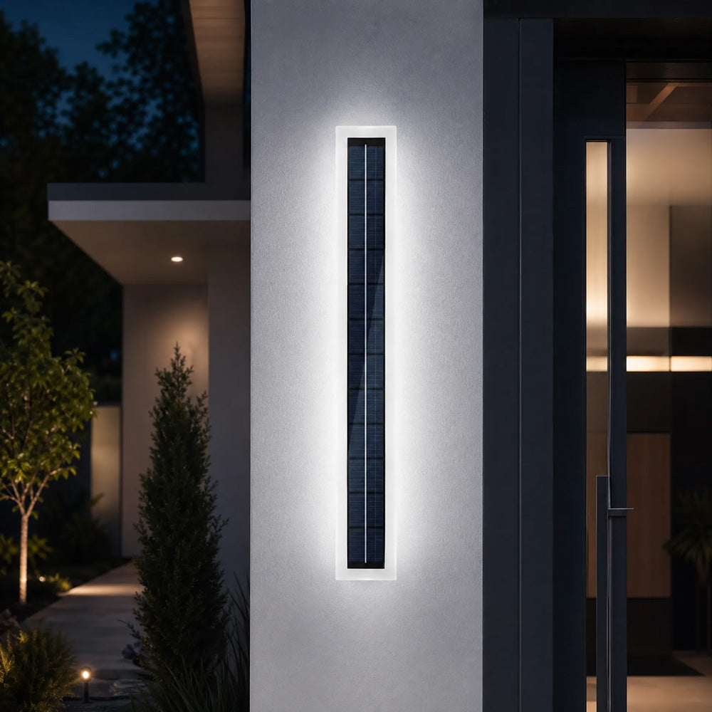IP65 Solar Outdoor Wall Lights Exterior Garden Courtyard Villa Front Door Lighting, Dusk-to-Dawn