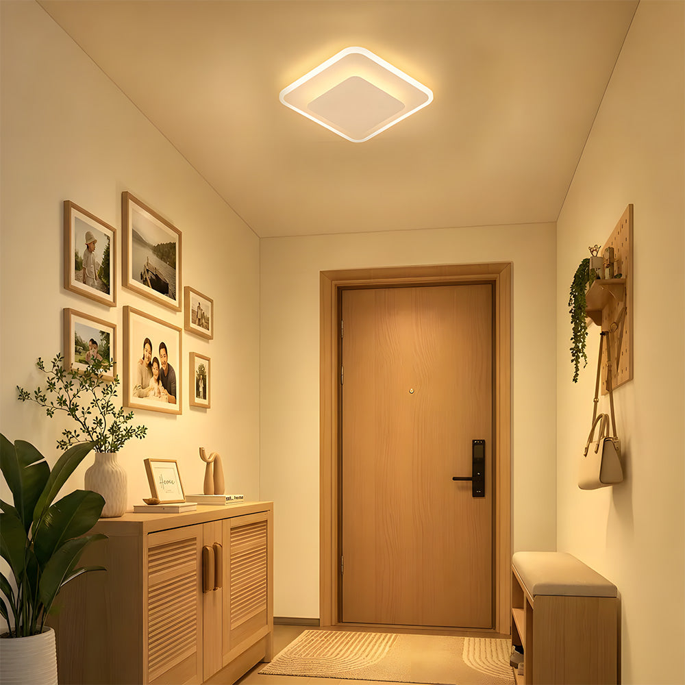 Modern Acrylic Iron LED Flush Mount Ceiling Lights for Bedroom