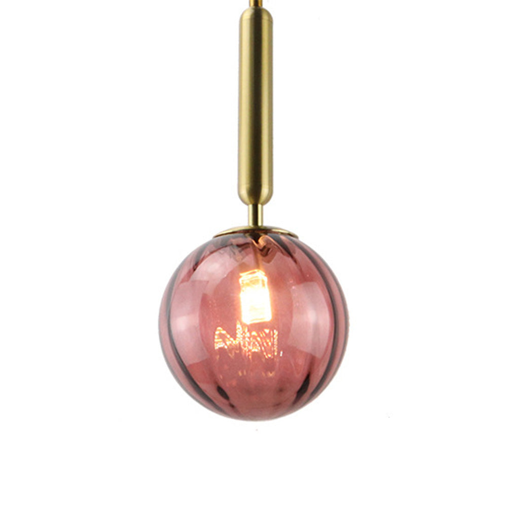 Colorful Glass Pendant Lights For Kitchen