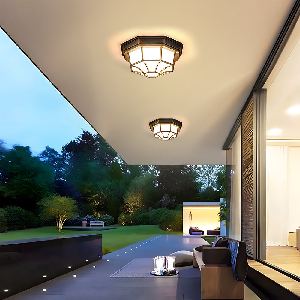 IP65 Outdoor Rustic Ceiling Light Suitable for both wall and ceiling mounting