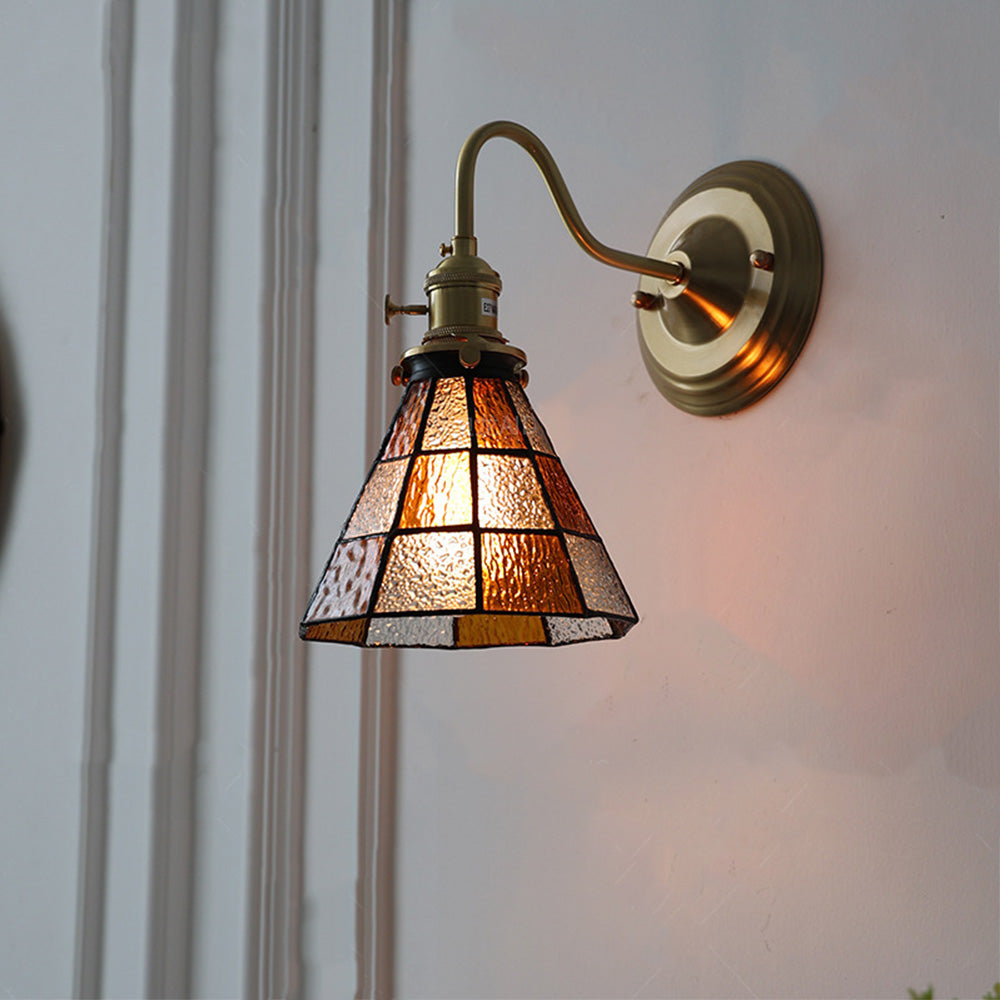 Vintage Glass Wall Sconce Light For Living Room