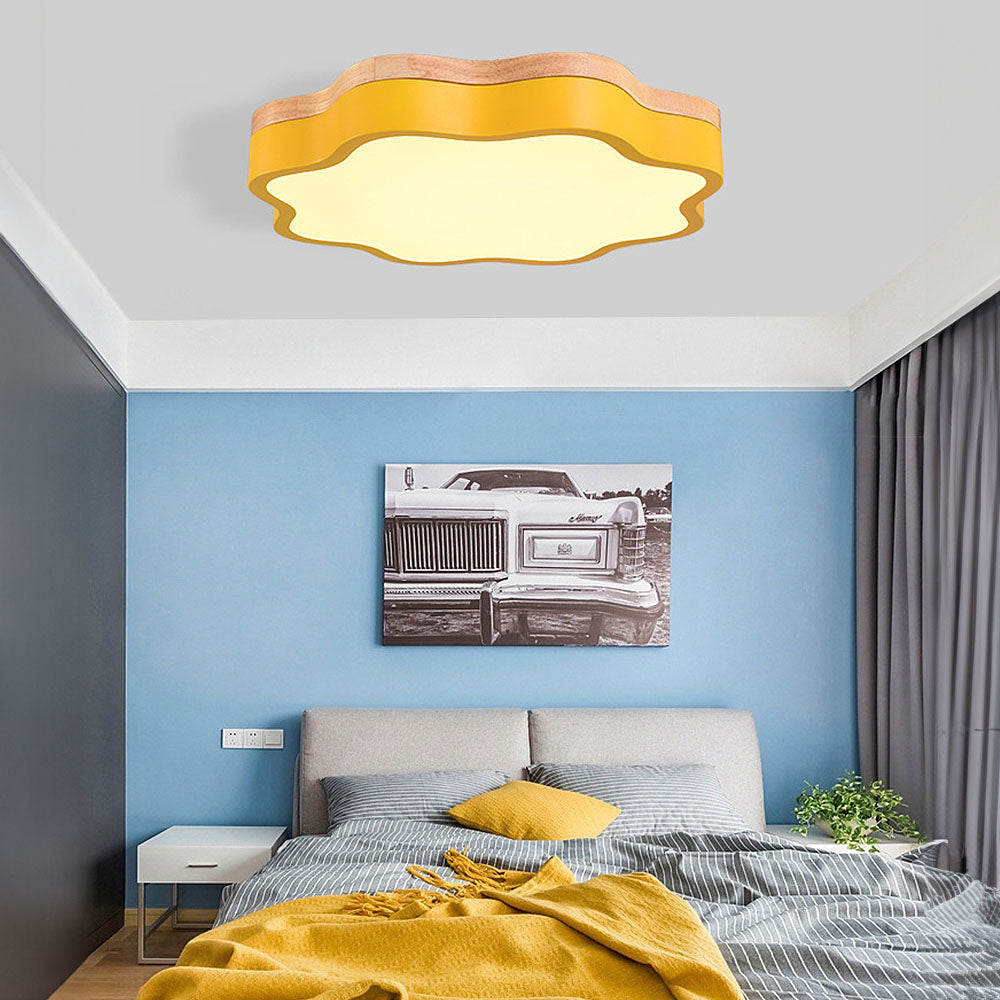 Acrylic Flowers Kid LED Ceiling Light For Bedroom