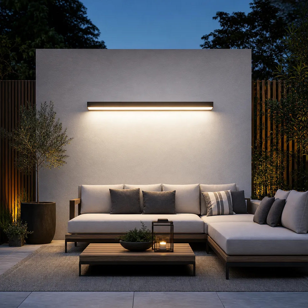 Modern IP65 Waterproof Outdoor LED Linear Wall Lamp