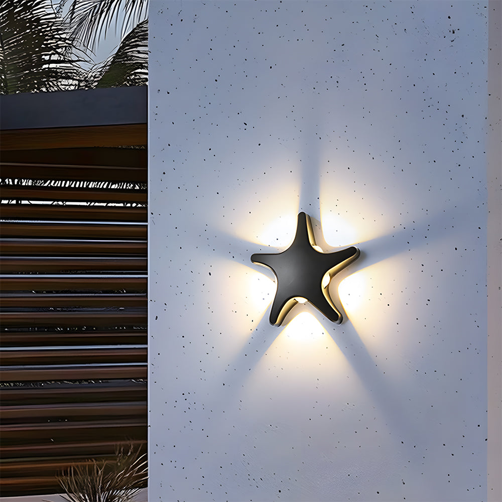 Creative Star Shape LED Outdoor Wall Light