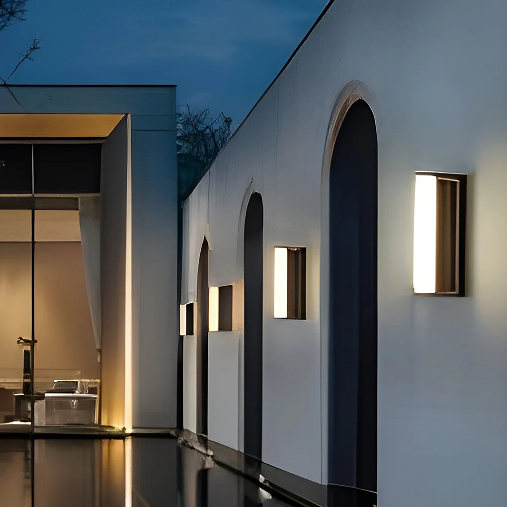 IP65 Waterproof LED Solar Wall Lights Outdoor Garden Wall Lamp, Dusk-to-Dawn