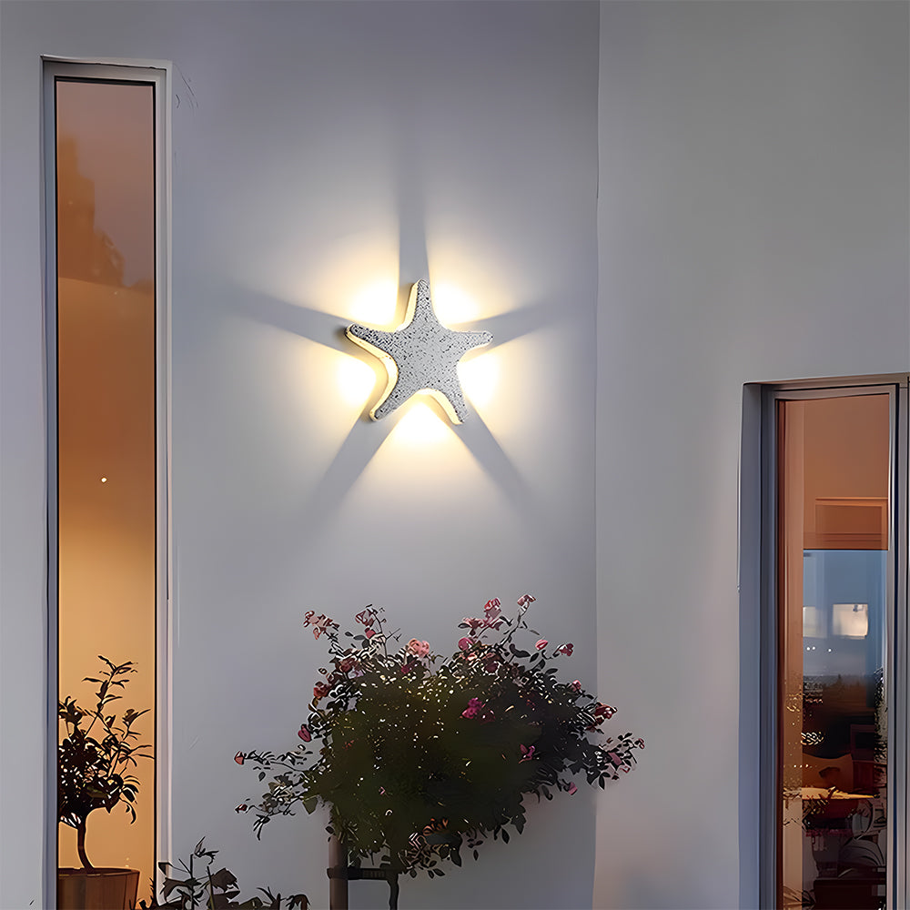 Creative Star Shape LED Outdoor Wall Light