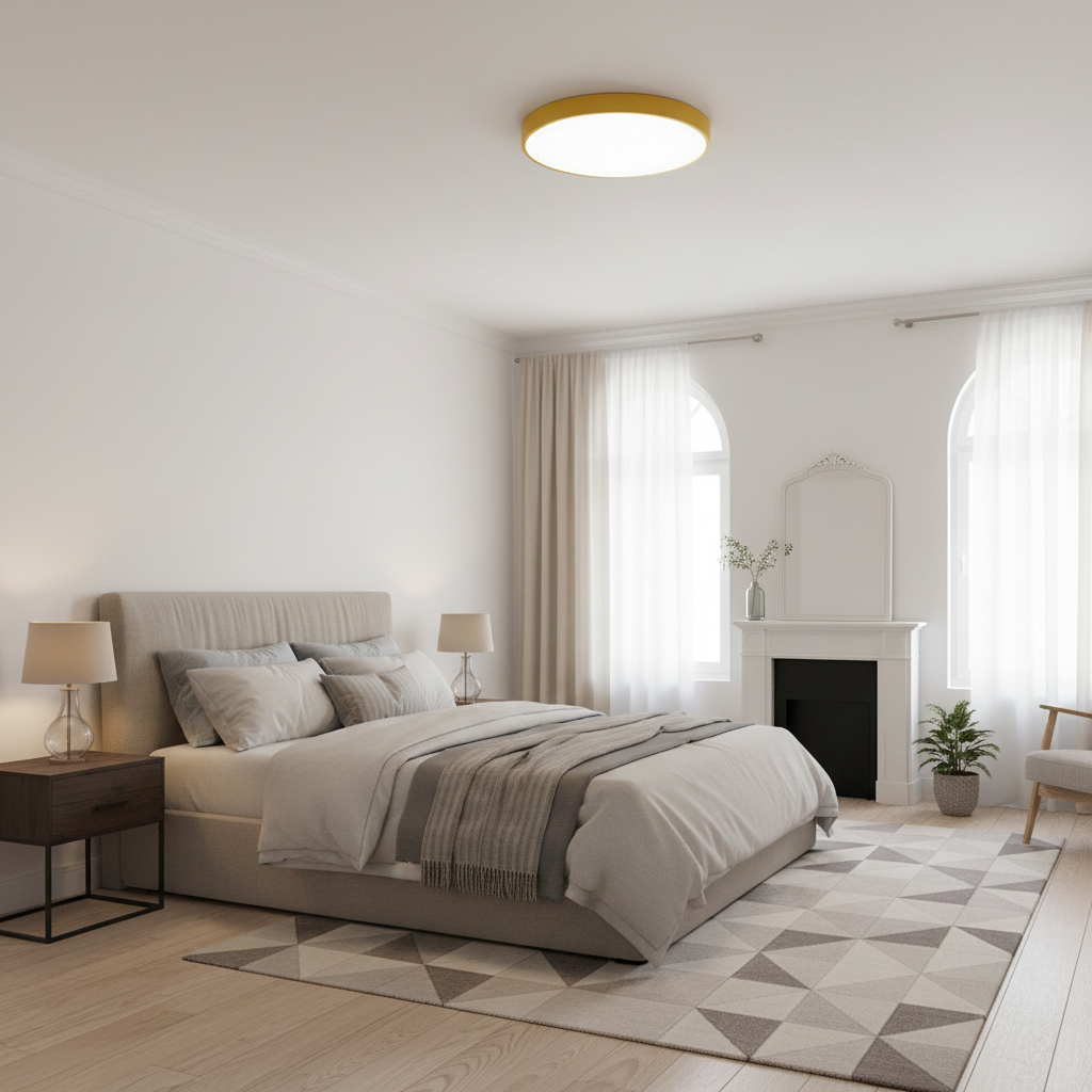 Energy Efficient LED Flush Ceiling Lights for Bedroom and Living Room