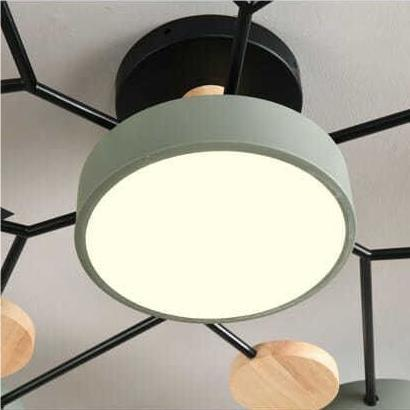 Art Deco Chandelier, Modern Flush Mount Chandelier Ceiling Light