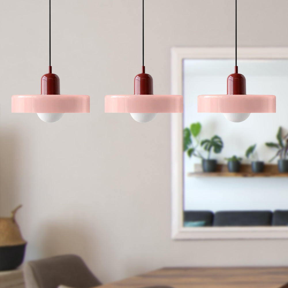 3 Heads Modern Art Decor Simple Glass Pendant Light