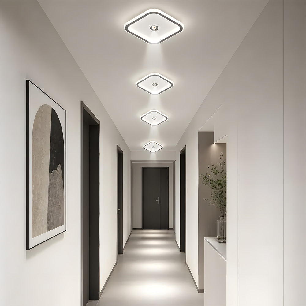 Modern Angle Adjustable Acrylic Iron LED Ceiling Lights for Living Room