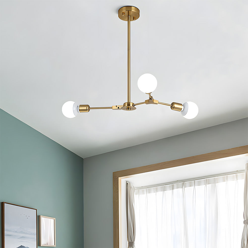 Elegant Iron Craft Living Room Flush Mount Ceiling Light